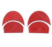 Pièces Intérieur de Voiture Pour Mitsubishi pour éclipse 2006-2011 | Autocollant Garniture Panneau Cadre Bol Intérieur Poignée Porte De Voiture(Red)