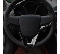 Pièces Intérieur Voiture Garniture de volant intérieur en ABS chromé pour Chevrolet pour Cruze Sedan Hatchback 2009 2010 2011 2012 2013 2014 intérieure de Voiture(Black)