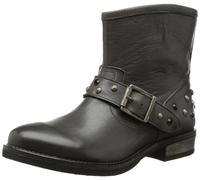 PIECES Isadora Leather Boot DK.Grey, Bottes à Enfiler Femme - Gris - Grau (Grey..), 38 EU