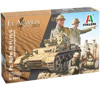 Pièces IV F1/f2/G Réservoir With Afrika Korps Infantry El Alamein 1942 1:3 5