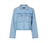 PIECES Jacket Veste Pcrate en Denim, Bleu Jeans Clair, L Femmes