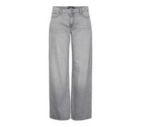 PIECES Jean Pcnoelle LW Wide Large, Gris Denim, 34 Femme