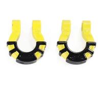 Pièces Jouets RC Pour Traxxas Pour Trx4 Pour Axial Pour Scx10 1/10 2 Crochets Remorquage Métalliques Pare chocs Crochets Secours Remorque Pièces Rechange Voiture RC Crawler(Yellow)