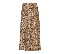 PIECES Jupe trapèze Pcfranan pour Femme, Noir/imprimé léopard, S