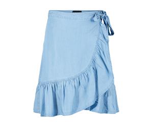 PIECES Jupe 'VILMA' bleu clair, Taille 36
