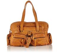 Pieces Kendra New 14, Sacs portés Main Femme - Marron (Cognac), Taille Unique