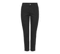 Pieces Kesia Jean Taille Haute Longueur Cheville Mom, Jean Noir, L