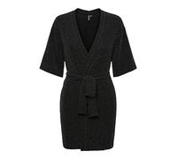 PIECES Kimono Pclina 2/4 Cardigan, Noir, M Femme