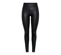 PIECES New Shiny - Leggings - Femme - Noir (Black) - Medium (Taille Fabricant: M/L)