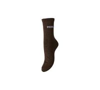 PIECES Long Glitter Statement Sock Pcsebby Chaussettes Longues à Paillettes FC, Hot Fudge, Taille Unique Femmes