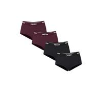 PIECES Culotte aubergine / noir / blanc, Taille L
