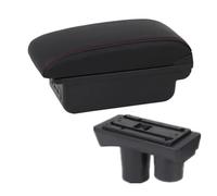 Pièces Main Courante Boîte De Rangement Centrale D'accoudoir De Voiture, Boîte De Rangement Intérieure Dédiée À La Rénovation, Accessoires De Voiture pour Citroën C2 C3(B1 Red Line 3USB)