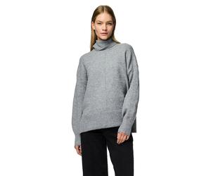 Pieces Malou High Neck Sweater Gris S Femme