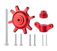 PièCes Mise Niveau Rc Pour 1/10 Modèle Voiture Sur Chenilles RC Jantes Beadlock 1,9 2,2 Pouces Pneu Métallique Outil D'aide Au Démontage Accessoire(Red)