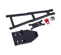 PièCes Mise Niveau Rc Pour Axial Pour Capra 1.9UTB Trail Pour Buggy 1/10 Kit Bras Grue Dépanneuse RC En Aluminium CNC Car Crawler Upgrade Parts(Black)