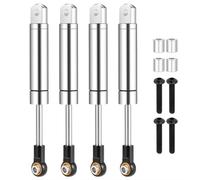 PièCes Mise Niveau Rc Pour AXIAL Pour SCX10 1/10 Échelle RC Crawler Modèle Voiture Mise Niveau Pièces 4 Pièces Alliage D'aluminium Suspension Amortisseur Accessoire(Silver)