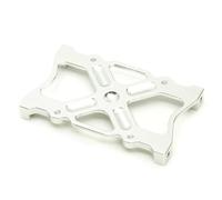 PièCes Mise Niveau Rc Pour Axial Pour SCX10 1/10 RC Crawler Pièces Voiture Accessoires Alliage Métallique Châssis Poutre Renfort Montage Support Fixe Plaque Modèle(Silver)