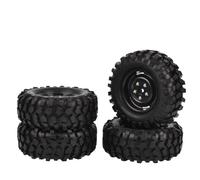PièCes Mise Niveau Rc Pour Axial Pour SCX10 D90 Pour Tamiya CC01 Pour Rock 1:10 4 Pièces Pneus Caoutchouc 1.9 Pouces Jantes Voiture Sur Chenilles RC