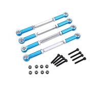 PièCes Mise Niveau Rc Pour Hobao Pour HSP Pour HPI Pour Redcat Pour ARRMA Pour ZD Pour Racing 1/8 Tige Direction Réglable Métal Véhicules Camions Accessoires Voiture RC(Blue)