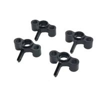 PièCes Mise Niveau Rc Pour JLB Pour Racing Pour Cheetah 11101 21101 J3 Speed 1/10 RC Voiture Pièces Mise Niveau 4 Métal Fusées Direction Moyeu Pour Porte Modèle(Black)