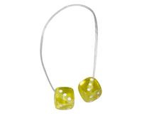 PièCes Mise Niveau Rc pour SCX10 III pour TRX4 pour Bronco VS4-10 TF2 EX86190 pour 1/10 RC pour Rock Mise À Niveau Échelle 0,9 G Kit Dés Flous Pendentif Rétroviseur Voiture 1(Yellow)