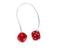 PièCes Mise Niveau Rc pour SCX10 III pour TRX4 pour Bronco VS4-10 TF2 EX86190 pour 1/10 RC pour Rock Mise À Niveau Échelle 0,9 G Kit Dés Flous Pendentif Rétroviseur Voiture 1(Red)