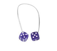 PièCes Mise Niveau Rc pour SCX10 III pour TRX4 pour Bronco VS4-10 TF2 EX86190 pour 1/10 RC pour Rock Mise À Niveau Échelle 0,9 G Kit Dés Flous Pendentif Rétroviseur Voiture 1(Purple)