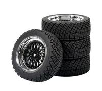 PièCes Mise Niveau Rc Pour Tamiya Pour TT01 Pour TT02 Pour Kyosho Pour Sakura D3 Pour Traxxas 4Tec 2.0 1/10 1/12 1/14 Pneus Route Roues Hexagones Plastiques Jantes(Black)