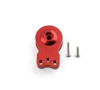 PièCes Mise Niveau Rc Pour TRAXXAS Pour TRX4 Pour TRX6 1/10 Aluminium 25T Force Réglable Servo Klaxons Direction Économiseur Bras Pour RC Crawler Voiture Pièces(Red)