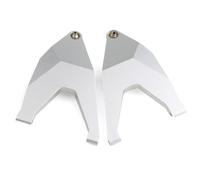 PièCes Mise Niveau Rc Pour Traxxas Pour UDR 1/7 2 Pièces Métal Bras Suspension Inférieur Avant 8532 8533 Accessoires Mise Niveau Pour Voitures RC Course Tout-terrain(Silver)