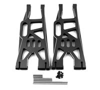 PièCes Mise Niveau Rc pour Traxxas pour Xmaxx 6S 8S 1/5 2 Pièces Bras De Suspension Inférieur Avant Arrière en Métal RC pour Monster Truck Pièces De Mise À Niveau Accessoires(Black)