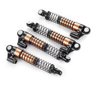 PièCes Mise Niveau Rc Pour TRX4-M Pour Bronco Pour Defender 1/18 Amortisseurs Allongés Alliage D'aluminium 62 Mm RC Crawler Car Model Parts 4 Pièces(Black)