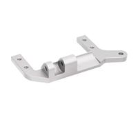 PièCes Mise Niveau Rc Pour TRX4 Support D'essieu 1/10 Pièces Mise Niveau Voiture Sur Chenilles RC Supports Montage Servo Alliage D'aluminium CNC(Silver)