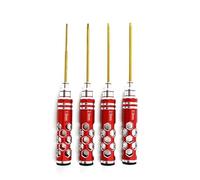 PièCes Mise Niveau Rc Tournevis Hexagonal Métal Creux Modèle Télécommande RC Accessoire Réparation Voiture Assemblage Pièces Mise Niveau Remplacement(Red)