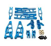 Pièces Modèles RC pour FeiShen pour FS pour Tank Sharks pour Cheetah pour Atom Leopard pour Thunder 1/8 RC Car Parts Kit De Mise À Niveau en Métal Accessoires Décoratifs(Blue)