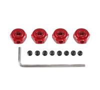 PièCes ModèLes Rc Pour MJX Pour HYPER GO 10208 H12Y 1/12 1/10 RC Voiture Pièces De Mise À Niveau En Métal Accessoires Connecteur Hexagonal 12 Mm(Red)