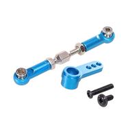 PièCes ModèLes Rc Pour MJX Pour Hyper Go H16 B16BM H16PL 16207/08/09/10 1/16 Bras De Servo 25T En Métal Palonnier Biellette Direction Pièces Mise À Niveau Pour Voiture RC(Blue)