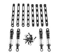 PièCes ModèLes Rc Pour MN Pour MN168 Pour MN78 1/12 RC Voiture Métal Mise À Niveau Externe Pour Ressort Amortisseur Tige Fixe Pièces Accessoires(Black)