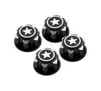 Pièces Modèles RC pour Traxxas pour X-Maxx/Summit/E-Revo pour ARRMA 1/8 4 Écrous De Roue Hexagonaux en Aluminium 17 Mm pour Camions Télécommandés Anti-poussière Et Antidérapants(Black)