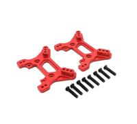 PièCes ModèLes Rc Pour Weili 104072 1/10 Pièces Détachées Pour Voiture Télécommandée Support D'amortisseur Avant Et Arrière En Métal Amélioration Modification(Red)