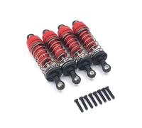 PièCes ModèLes Rc Pour WLtoys 1/12 124017 124019 1/14 144001 Métal externe pour ressort amortisseur à huile RC voiture mise à niveau pièces(Red)