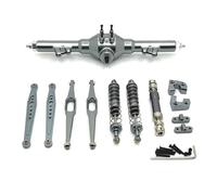 Pièces Modèles RC pour WLtoys 124006 12423 12427 12428 12429 1/12 Kit De Mise À Niveau en Métal pour Voitures Radiocommandées Fragiles(Dark Grey)