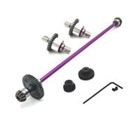 PièCes ModèLes Rc Pour WLtoys 124016 124017 124018 124019 124007 124008 1/12 RC Car Parts Ensemble de transmission différentielle amélioré en métal(PURPLE)