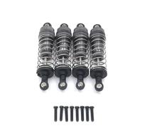 PièCes ModèLes Rc Pour WLtoys 144010 144001 144002 1/12 124017 124019 1/14 RC Car Parts Metal Upgrade Retrofit 4PCS External Pour Spring Hydraulic Shock(Dark Grey)