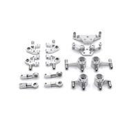 PièCes ModèLes Rc Pour WLtoys 284131 K969 K979 K989 K999 P929 P939 1/28 RC Car Parts Mise À Niveau En Métal Pour Support D'amortisseur De Coupelle Direction Bras Oscillant(Silver)