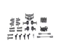 Pièces Modèles RC pour WLtoys 284131 K969 K979 K989 K999 P929 P939 Télécommande Voiture RC Métal Mise À Niveau Bielle Pièces Vulnérables Ensemble(Grey)