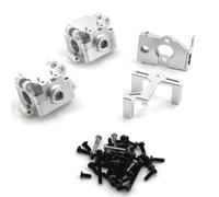 PièCes ModèLes Rc Pour WLtoys 284161 284131 K989 K979 K969 P929 P939 1/28 RC Car Parts Métal Mise à niveau Boîte de vitesses Moteur Base Servo Pour Siège(White)