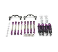 PièCes ModèLes Rc Pour WPL C14 C24 Pour JJRC Pour Henglong FY 1/16 Kit Pièces D'amortisseur Et Joint Mise À Niveau En Métal Pour Voiture Télécommandée(PURPLE)
