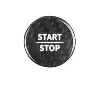 Pièces Modification Compatible Avec Benz Pour EQA Pour EQB 2022 2023 2024 2025, Accessoires D'intérieur De Voiture Couvercle De Bouton De Démarrage Et D'arrêt Du Moteur En Fibre De Carbone,(Noir)