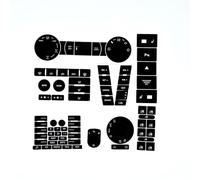 Pièces Modification Compatible Avec VW Pour Touareg 2004-2009 Autocollants Réparation Pour Boutons Usés Volant, Vitres, Phares, Interrupteurs Climatisation